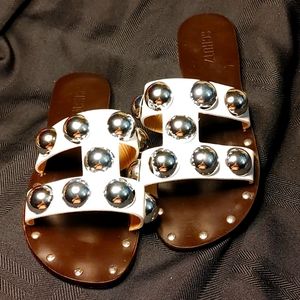 Schultz size 8B slip on sandles